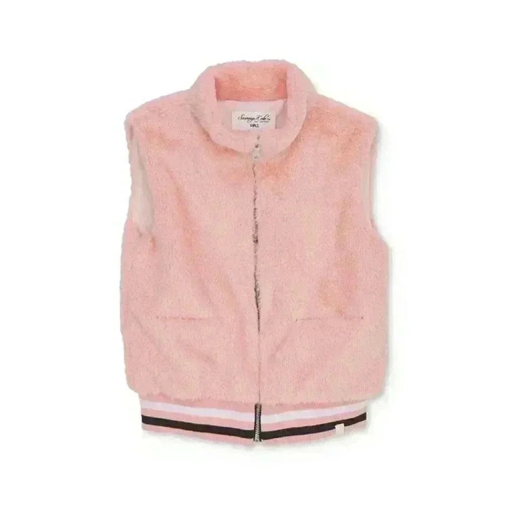 Sovereign Code Girls Hermine Faux Fur Vest Little Kid/Big Kid Off-White, Sz 8